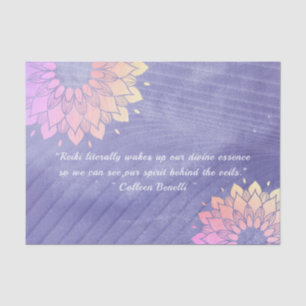 Yoga Instructor Rose Gold Mandala Quotes Tissue Paper