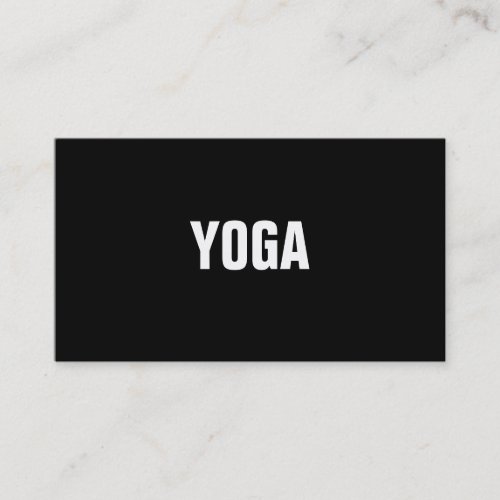 YOGA Instructor Simple &amp; Plain Business Card