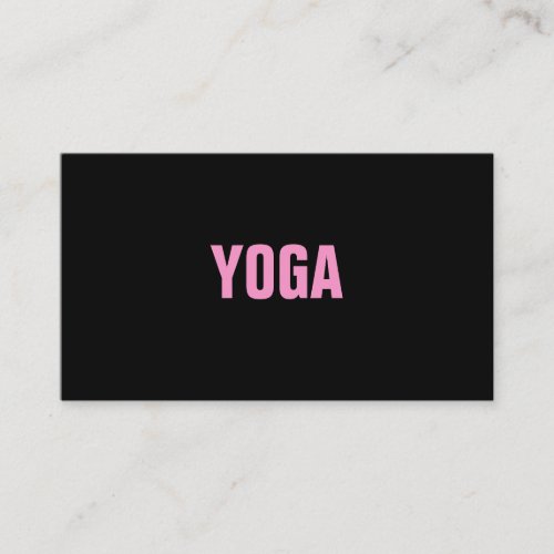 YOGA Instructor Simple &amp; Plain Business Card