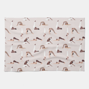 Yoga instructor sport team kitchen towel