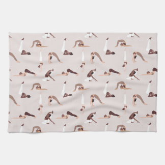 Yoga instructor sport team kitchen towel