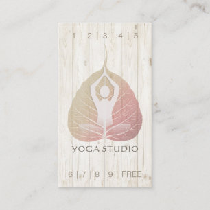 YOGA Instructor Studio Loyalty Punch Bodhi Leaf