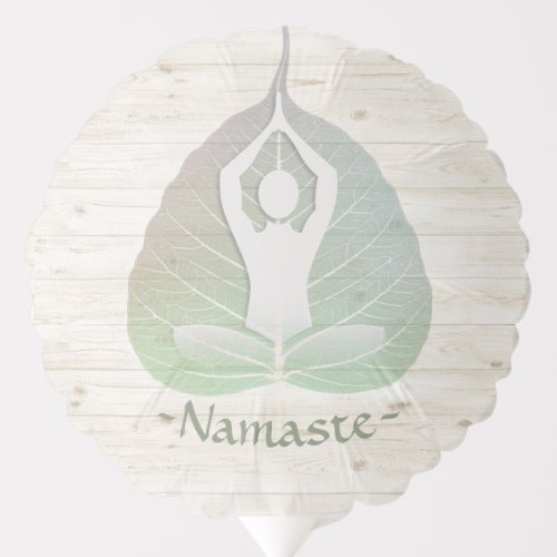 Yoga Instructor Studio Meditation Pose Bodhi Leaf Balloon