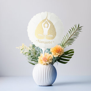 Yoga Instructor Studio Meditation Pose Bodhi Leaf Balloon