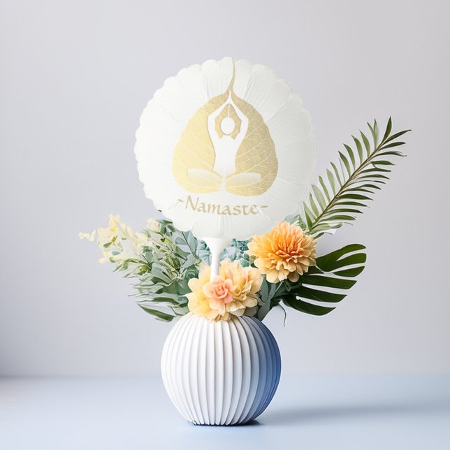 Yoga Instructor Studio Meditation Pose Bodhi Leaf  Balloon (Creator Uploaded)