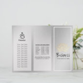Yoga Instructor Studio Tri-Fold Brochure Lotus (Standing Front)