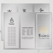 Yoga Instructor Studio Tri-Fold Brochure Lotus (Front/Back)