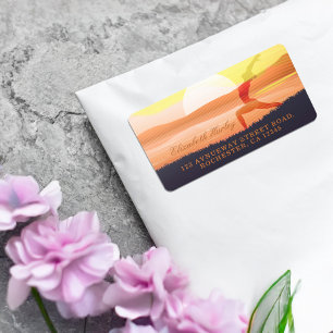 Yoga Instructor Sun Salutation Crescent Moon Pose Label