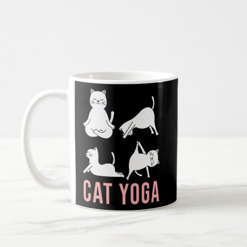 Yoga Instructor Teacher Cat Cat Yoga  2  Coffee Mug