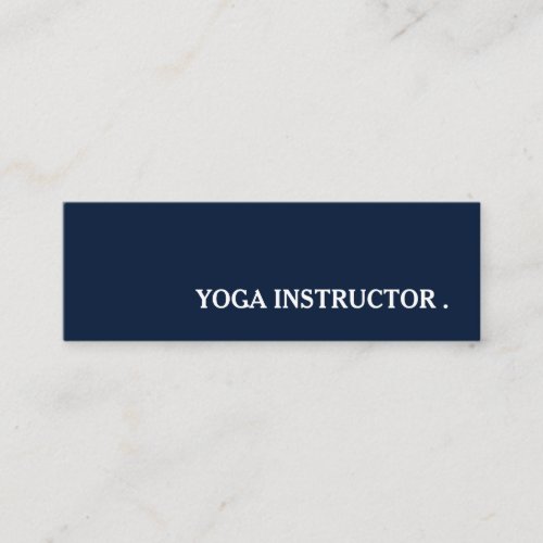 Yoga Instructor Teacher Mini Business Card
