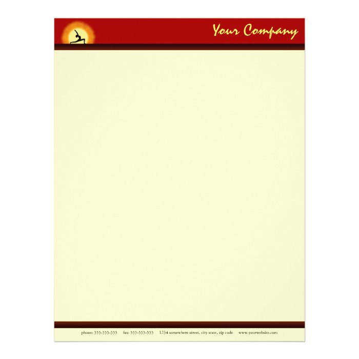 letterhead yoga Teacher Letterhead Zazzle Sunrise Yoga Instructor Pose letterhead yoga Teacher Letterhead Zazzle Sunrise Yoga Instructor Pose
