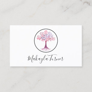 Yoga Instructor Tree of Life Business Card