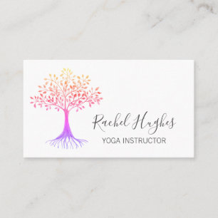 Yoga Instructor Tree Of Life Business Card