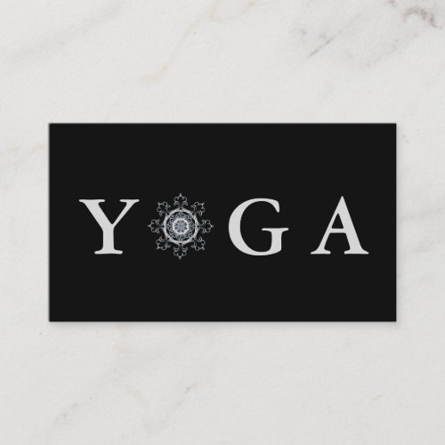 Yoga Instructor Vintage Style Business Card