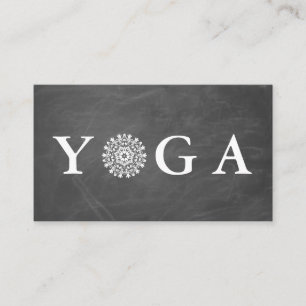 Yoga Instructor Vintage Style Business Card