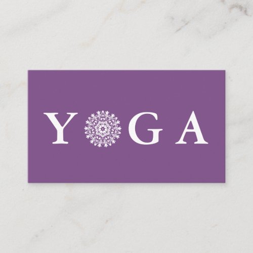 Yoga Instructor Vintage Style Business Card