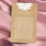 Yoga Instructor White Lotus Floral Rustic Kraft Flyer<br><div class="desc">Yoga Instructor White Lotus Floral Rustic Kraft Flyers.</div>