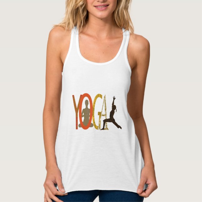 Yoga Instructor Workout Meditation Modern Tank Top (Front)