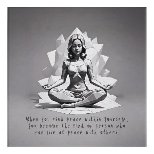   Yoga Instructor Yoga Teacher Meditation Teacher Acrylic Print