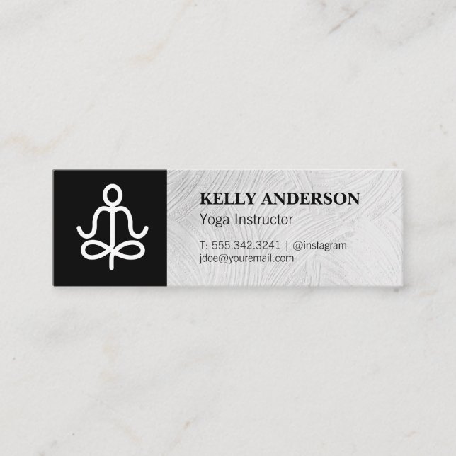 Yoga Instructor | Yogi Mini Business Card (Front)