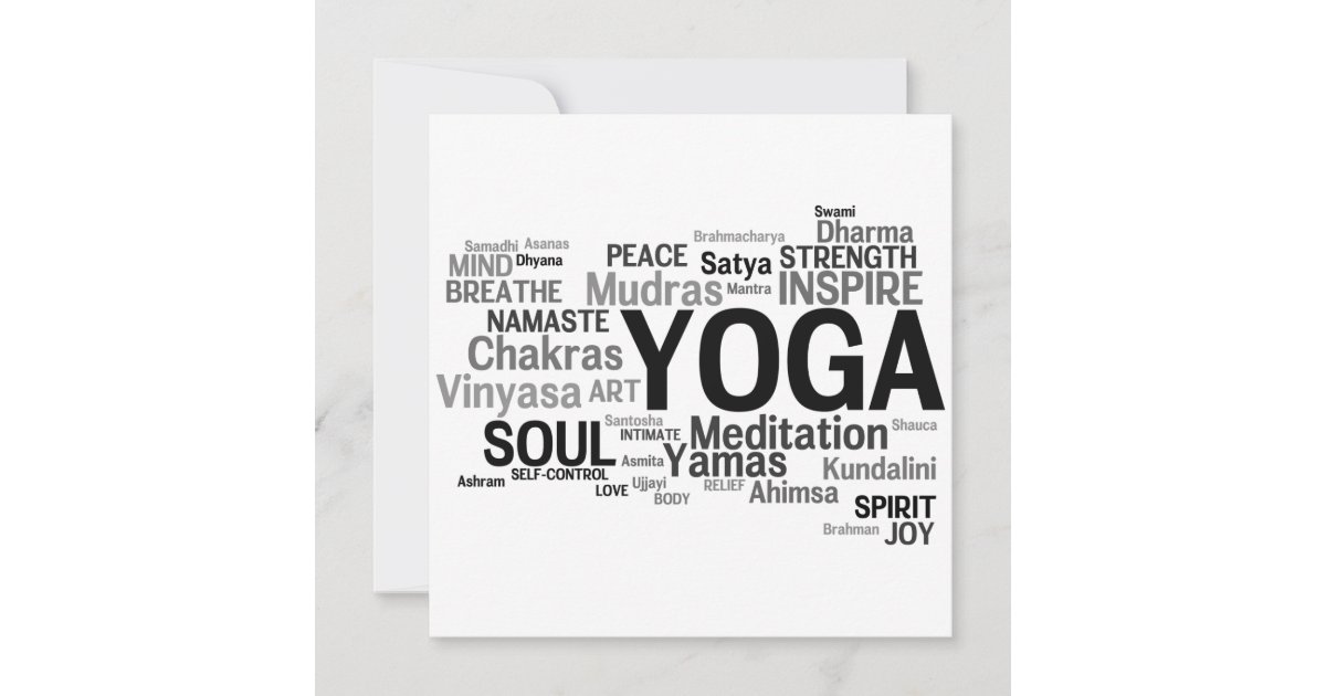 YOGA Invitation | Zazzle.com