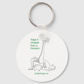 Yoga is Cheaper Than a Therapist Keychain