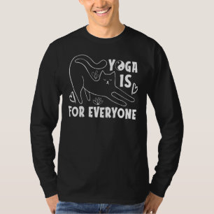 Yoga Is For Everyone Cat Majariasana Heart 1 T-Shirt