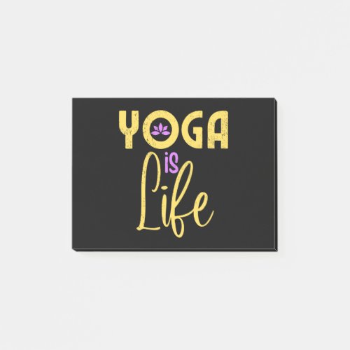 Yoga Is Life Yoga Meditaion Post_it Notes
