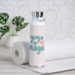 Yoga is Magic Gift For Her Insulated Water Bottle<br><div class="desc">Here's a fun and inspirational gift for her,  for him,  or for any yoga lover! Yogis will love drinking out of this copper insulated,  eco-friendly bottle.</div>