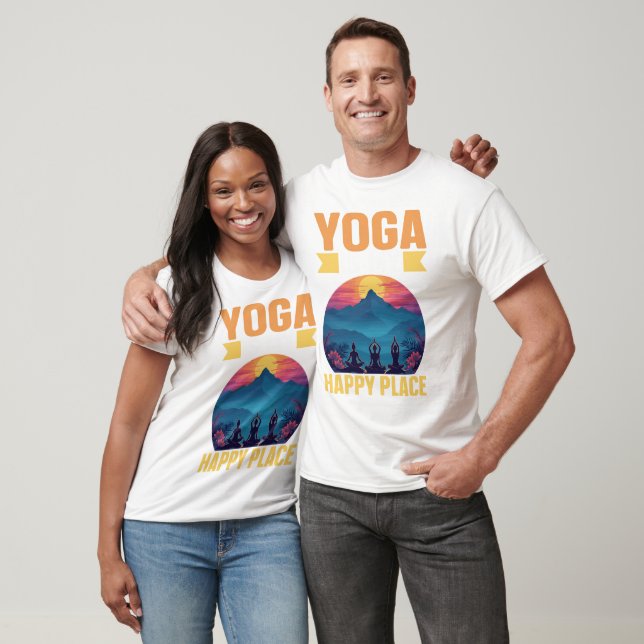 Yoga is My Happy Place T-Shirt (Unisex)