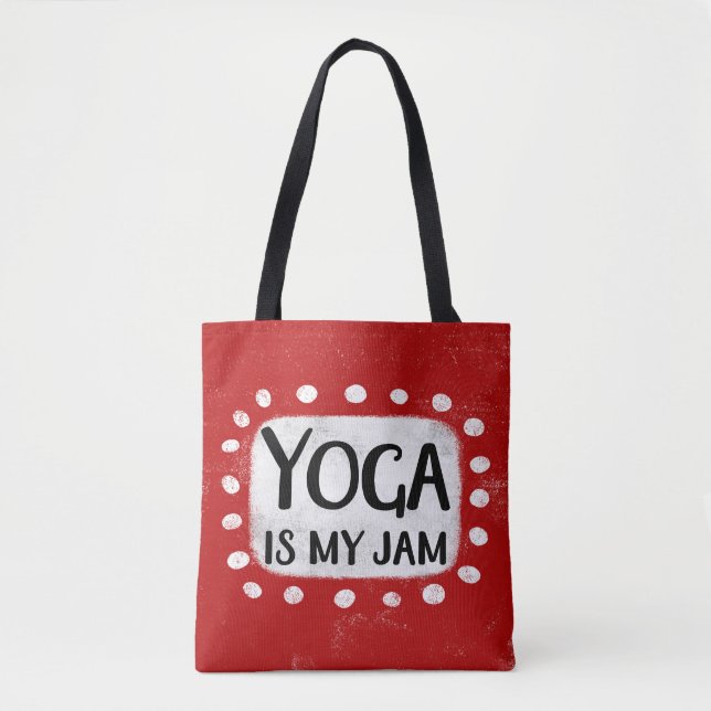 Yoga Is My Jam Tote Bag (Front)