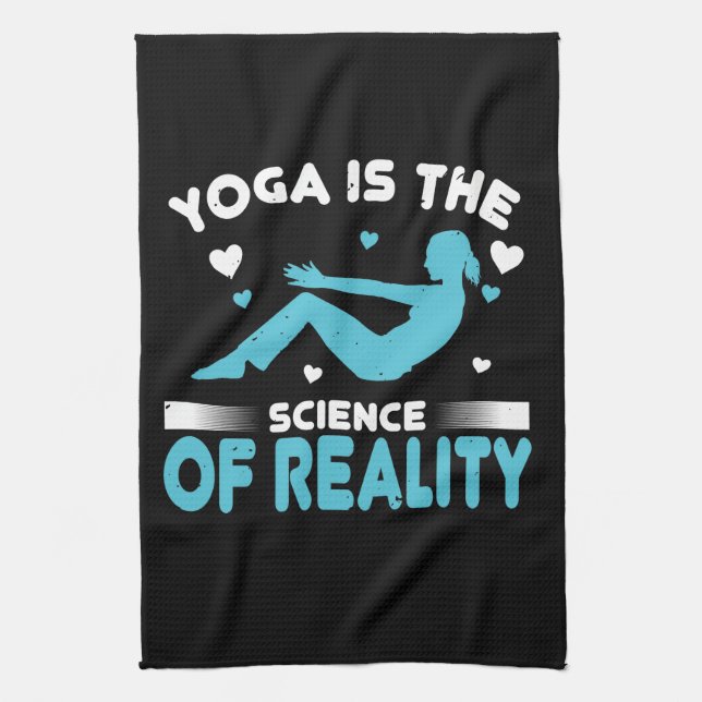 Yoga Is The Science Of Reality Kitchen Towel (Vertical)