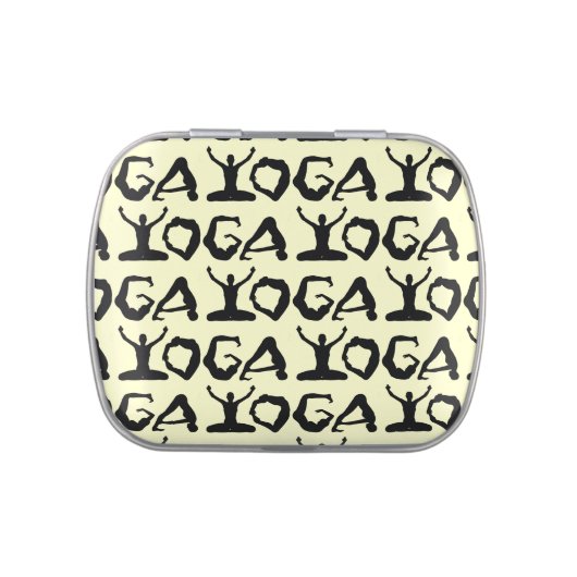 Yoga Is Wonderful Jelly Belly Candy Tin (Top)