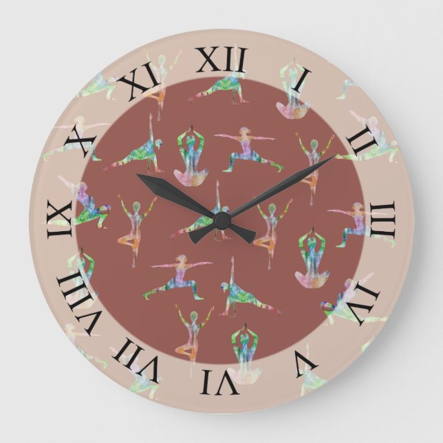 Yoga Joy Large Clock (Front)