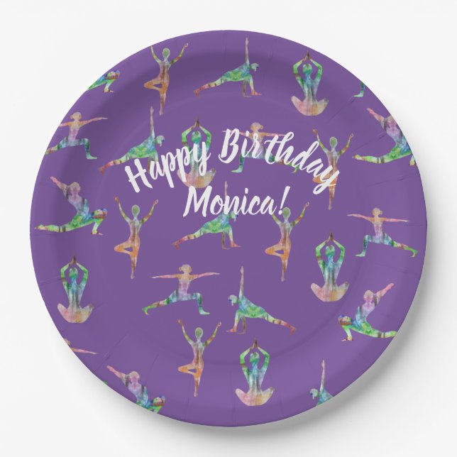 Yoga Joy Paper Plates (Front)
