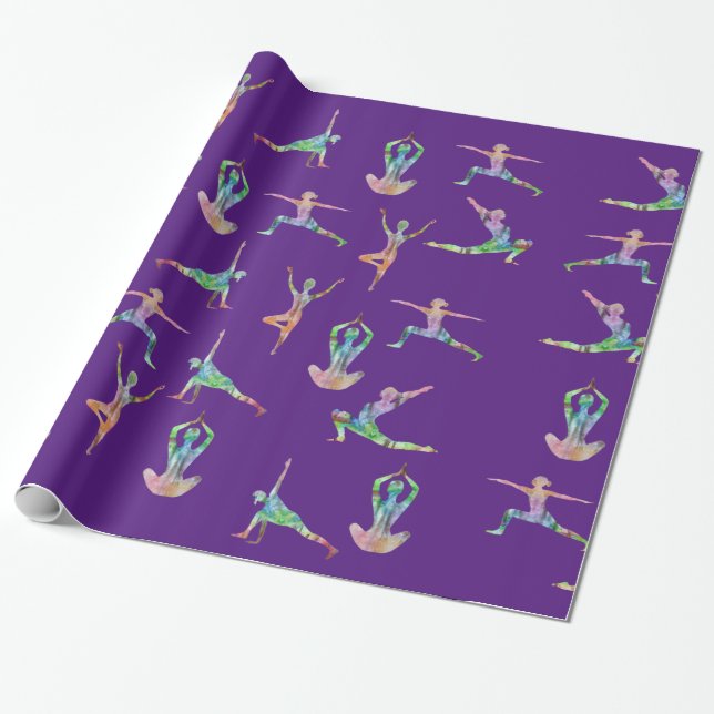 Yoga Joy Wrapping Paper (Unrolled)