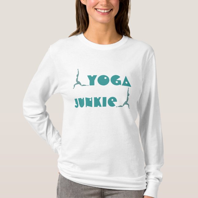 Yoga Junkie - Yoga Hooded Shirt (long-sleeve) (Front)