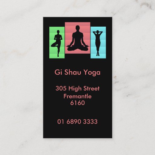 Customizable Yoga Karma design Business Cards