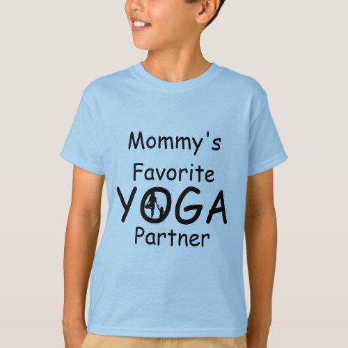 Yoga Kids Mommys Favorite Yoga Partner Boys T_Shirt