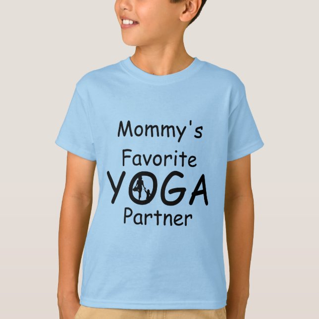 Yoga Kids Mommy's Favorite Yoga Partner Boys T-Shirt (Front)