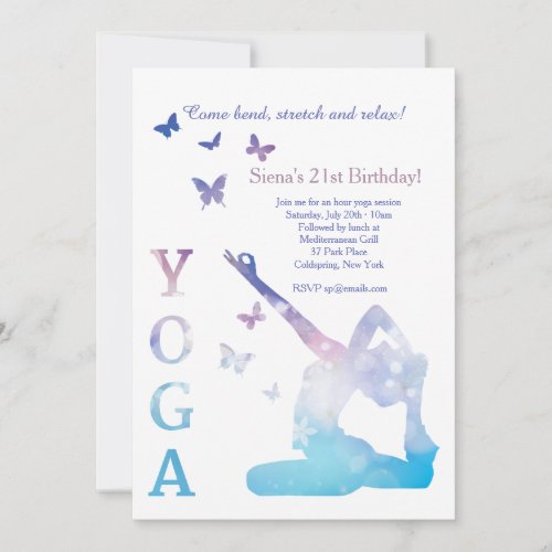 Yoga King Pigeon Invitation