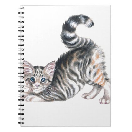 yoga kitten notebook