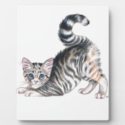 yoga kitten plaque