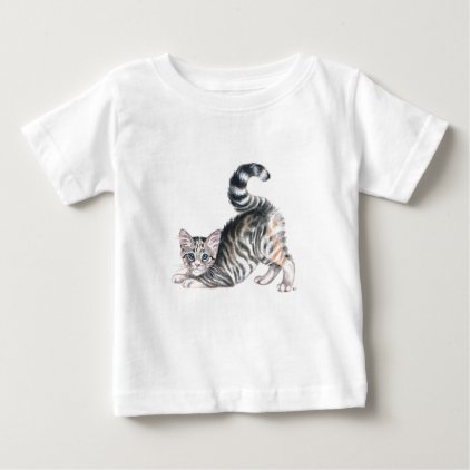 yoga kitten stretch baby T-Shirt