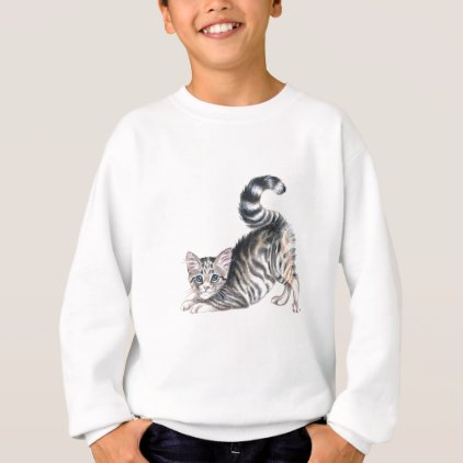 yoga kitten stretch sweatshirt