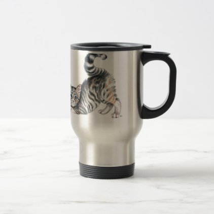 yoga kitten travel mug