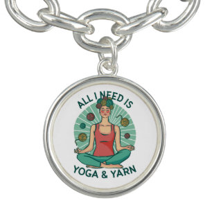 Yoga Knitting Funny Design Bracelet