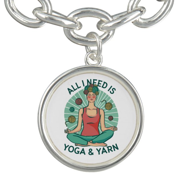 Yoga Knitting Funny Design Bracelet (Design)