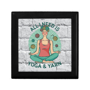 Yoga Knitting Funny Design Gift Box