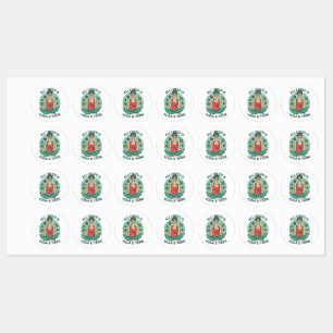 Yoga Knitting Funny Design Kids' Labels